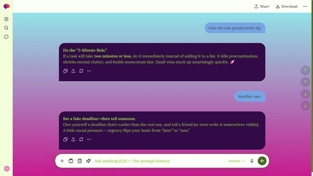 Shaded Meadow theme preview