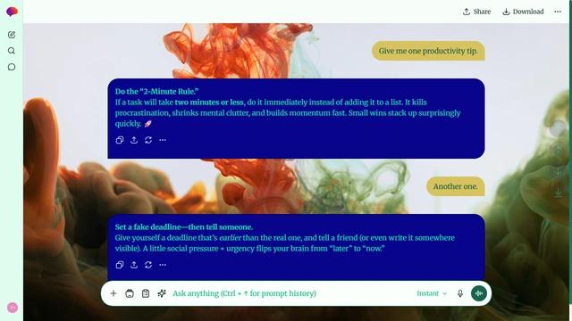 Shadowed Field is a light emerald ChatGPT theme with an image background.