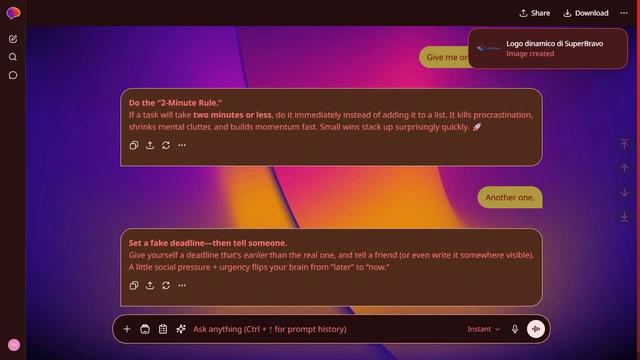 Shadowed Wave is a dark red ChatGPT theme with an image background.