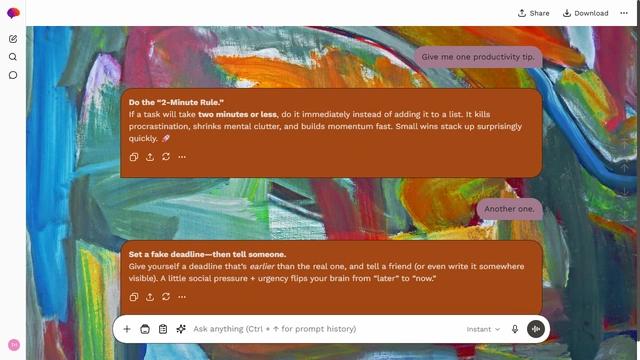 Smoky Basin is a light stone ChatGPT theme with an image background.