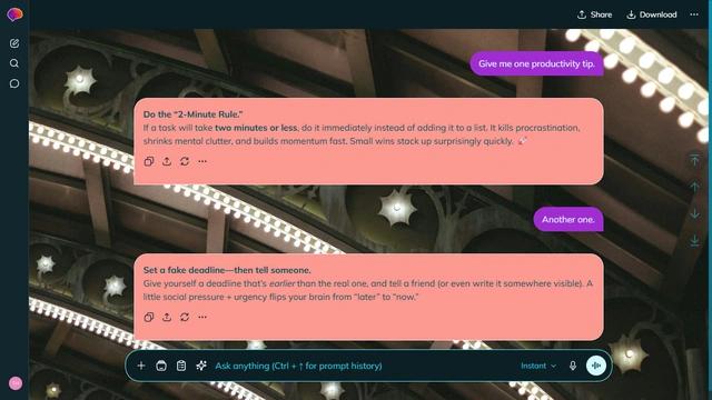 Smoky Contour is a dark cyan ChatGPT theme with an image background.