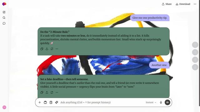Still Beacon is a light stone ChatGPT theme with an image background.