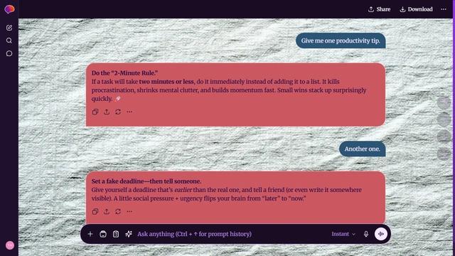 Still Bloom is a dark purple ChatGPT theme with an image background.