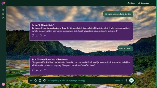 Still Skyline theme preview
