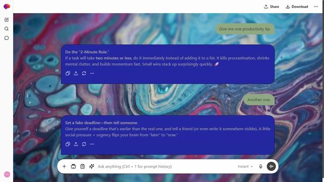 Stormy Avenue is a light stone ChatGPT theme with an image background.