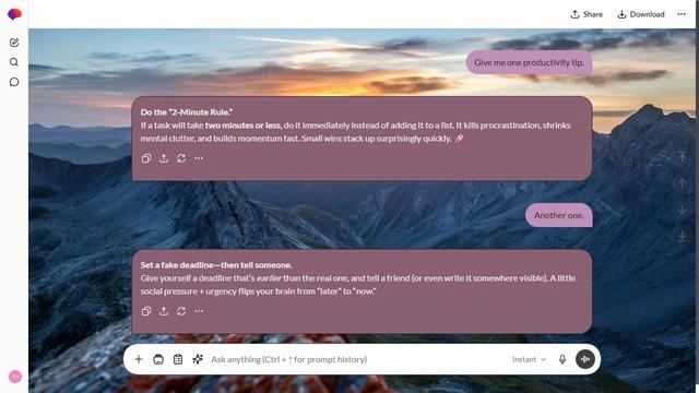 Stormy Cove is a light zinc ChatGPT theme with an image background.