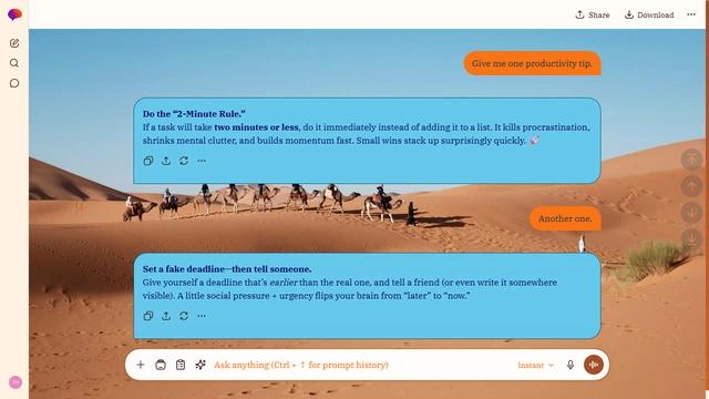 Sunlit Wadi theme preview