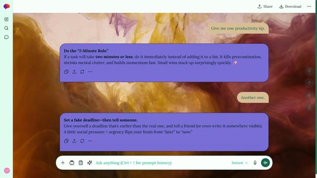 Tonal Field is a light emerald ChatGPT theme with an image background.