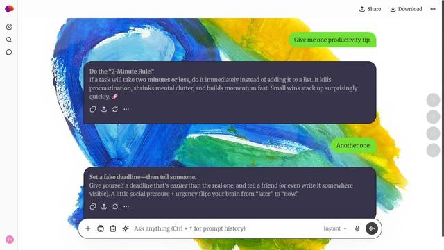 Washed Canvas is a light stone ChatGPT theme with an image background.