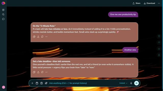 Washed Canyon is a dark cyan ChatGPT theme with an image background.