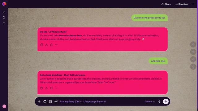 Windswept Beacon is a dark purple ChatGPT theme with an image background.