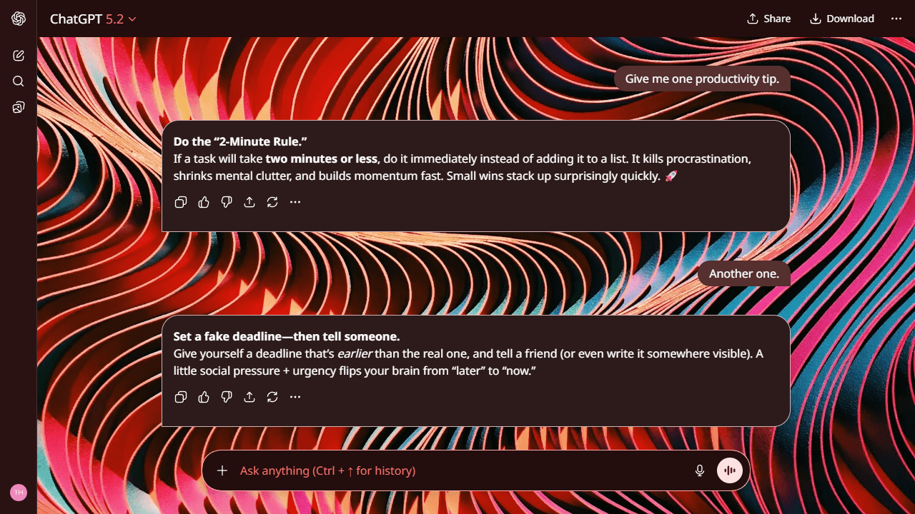 Windswept Surface theme preview