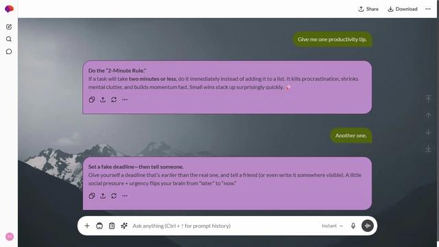 Woven Curl is a light zinc ChatGPT theme with an image background.