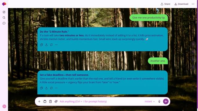 Woven Grid is a light fuchsia ChatGPT theme with an image background.