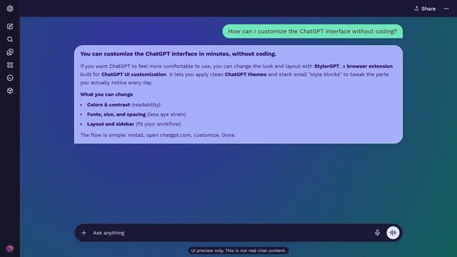 Aether Spark theme preview