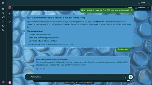 Calm Contour theme preview