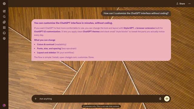 Calm Tactile theme preview