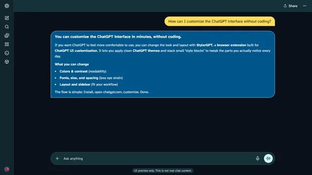 Deuteranopia Night theme preview