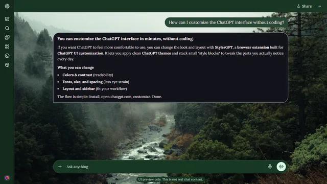 Dusty Valley theme preview