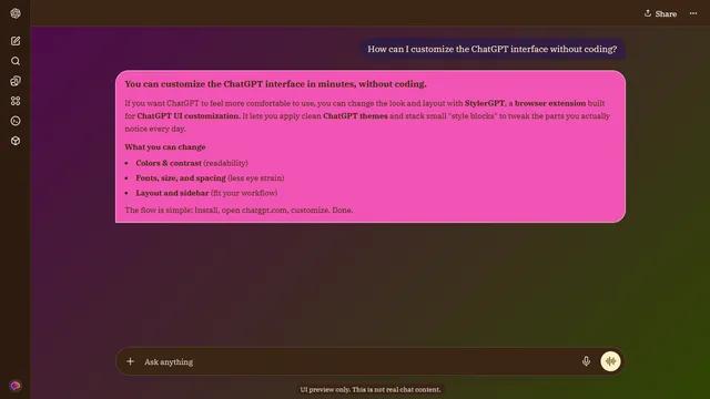 Gilded River theme preview