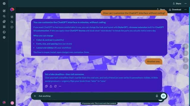 Glowing Contour theme preview