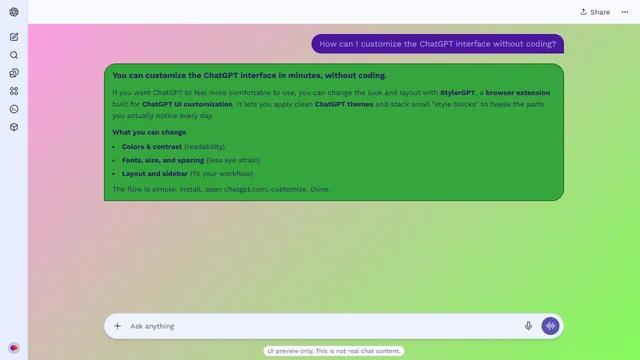 Glowing Tactile theme preview
