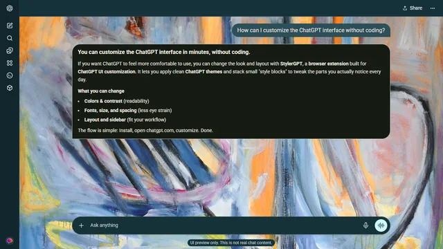 Hidden Trace theme preview