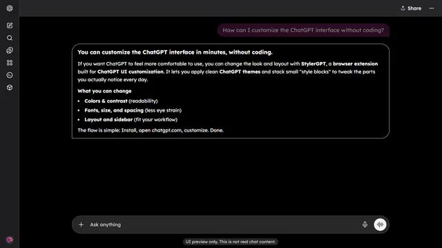 High Contrast Black Night theme preview