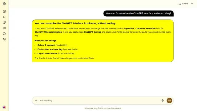 High Contrast Light theme preview