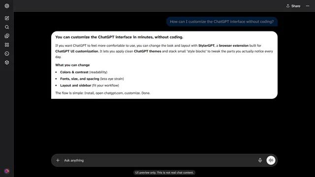 High Contrast White theme preview