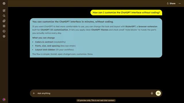 High Contrast Yellow theme preview