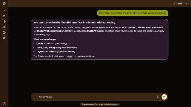 Low Contrast Night Gold theme preview