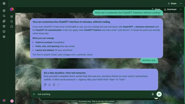Lucent Cove theme preview