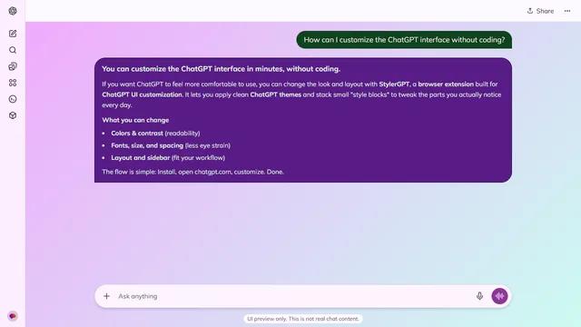 Mosaic Current theme preview