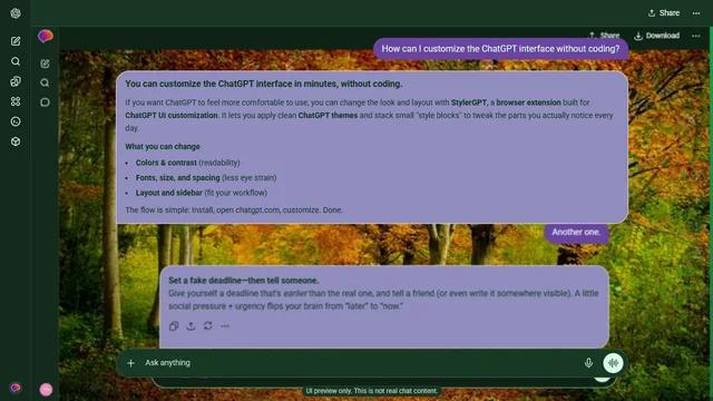 Quiet Crest theme preview