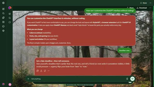 Rainlit Echo theme preview