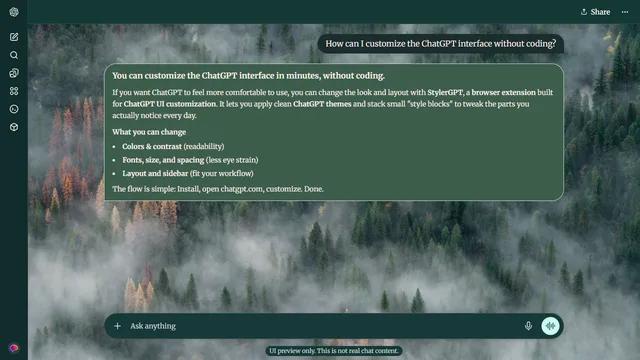 Serene Meadow theme preview