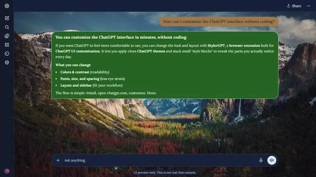 Serene Ridge theme preview