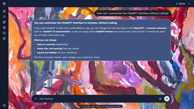 Shaded Canvas theme preview