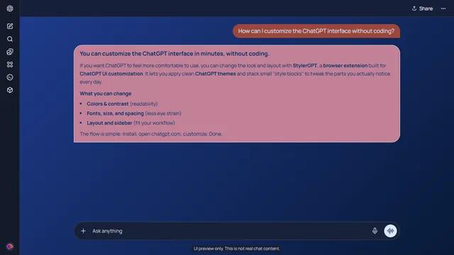 Shadowed Layer theme preview