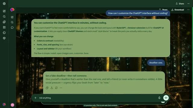 Smoky Curl theme preview