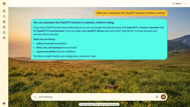 Soft Summit theme preview