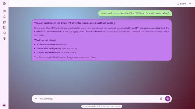 Stormy Layer theme preview