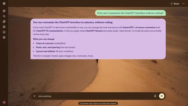 Sunlit Crest theme preview