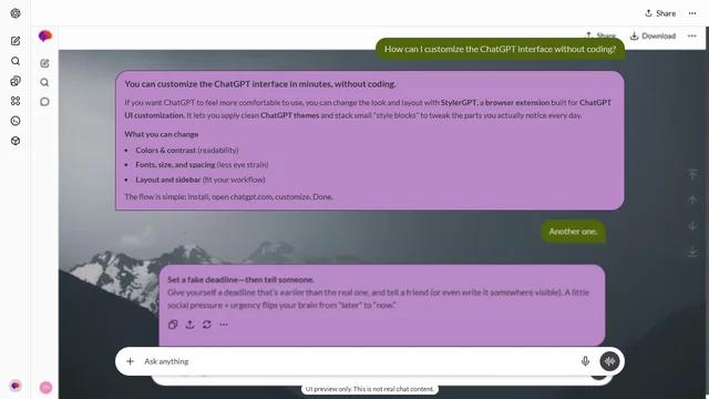 Woven Curl theme preview
