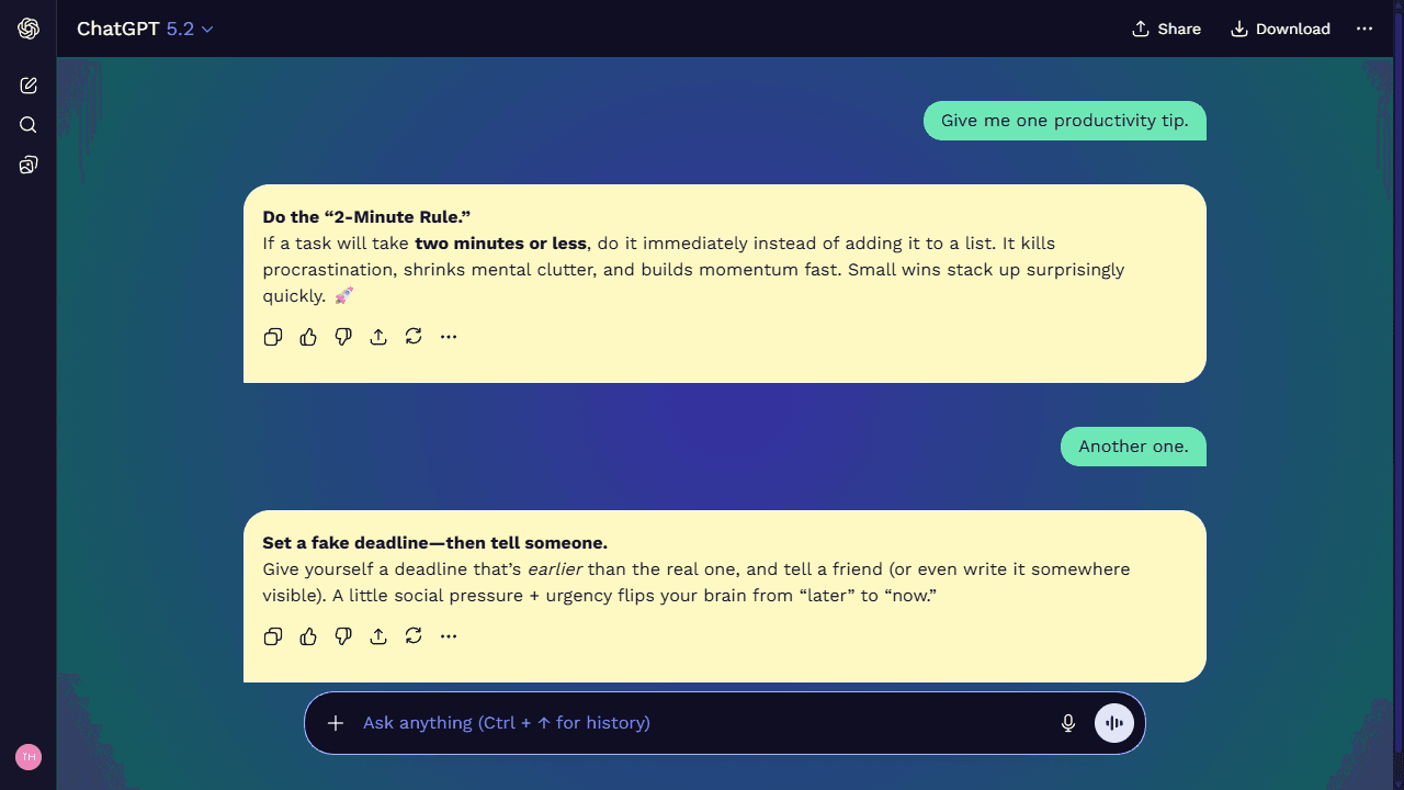 Aether Spark theme preview