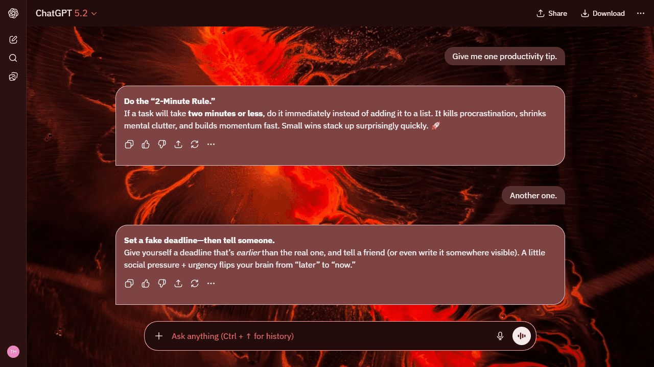 Calm Haze theme preview