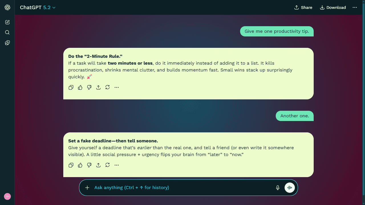 Comet Flare theme preview