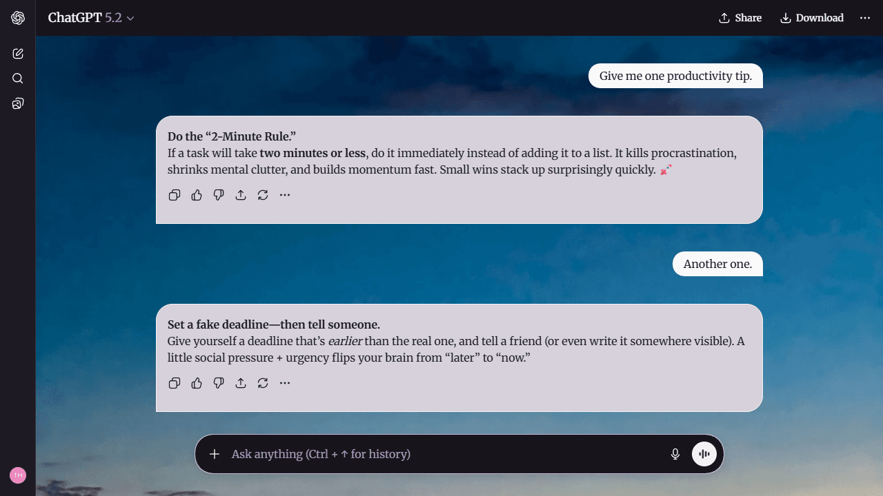 Drifting Thermal theme preview