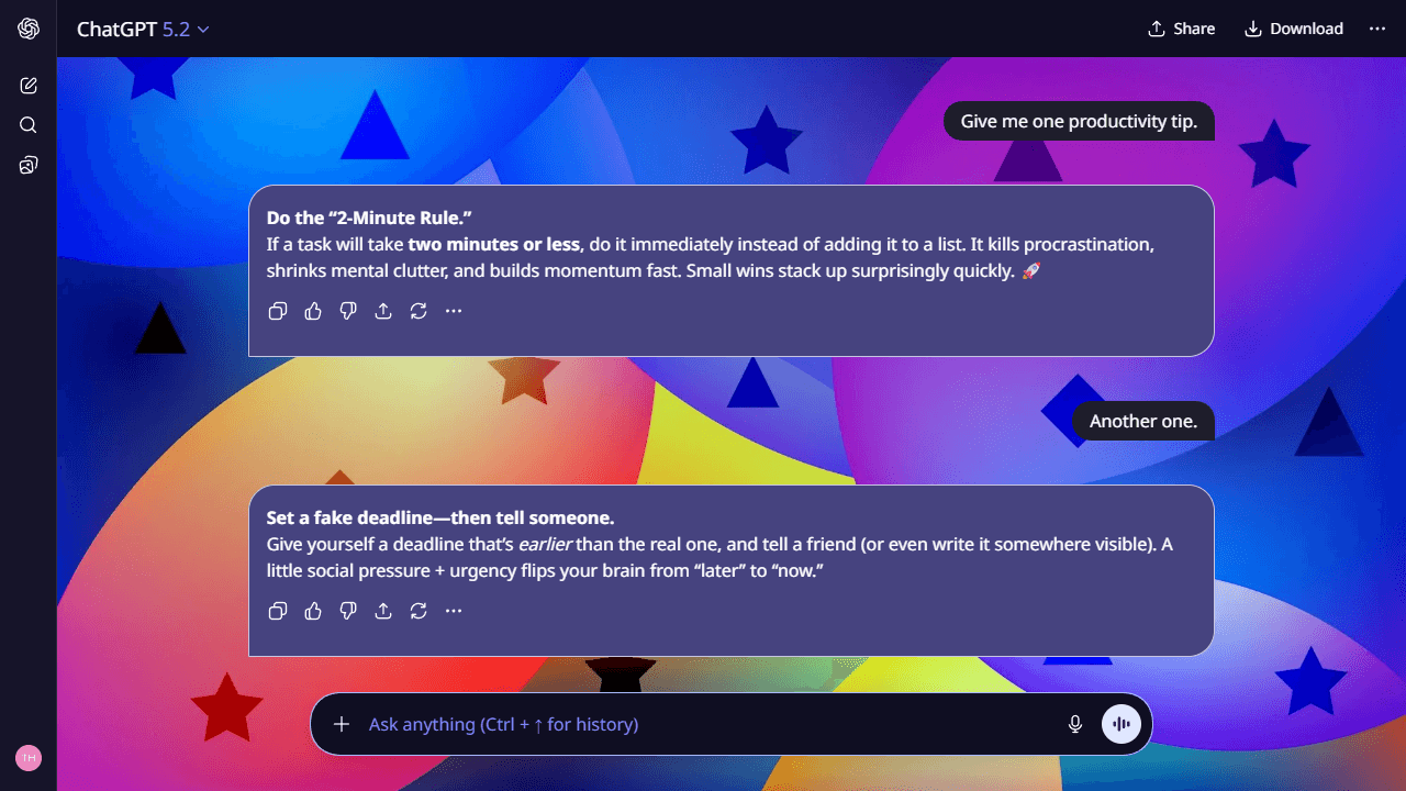 Faded Glow theme preview